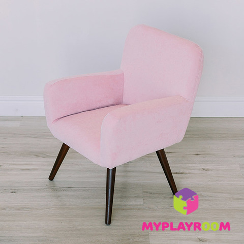 Детское мягкое кресло в стиле 60-х, розовое облачко 6