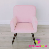 Детское мягкое кресло в стиле 60-х, розовое облачко 3