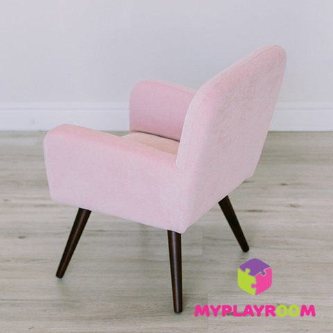 Детское мягкое кресло в стиле 60-х, розовое облачко 4