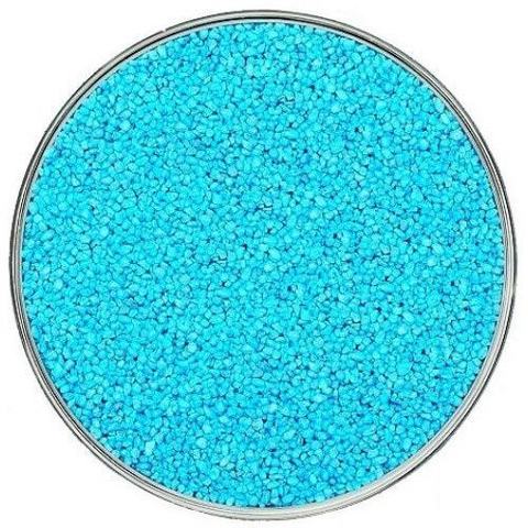 Кварцевый цветной песок, голубой