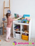 Детский стеллаж для игрушек и книг 2