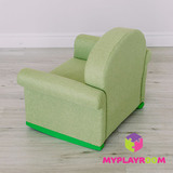 Детское мягкое кресло-качалка (мини-диванчик), зелёное 6
