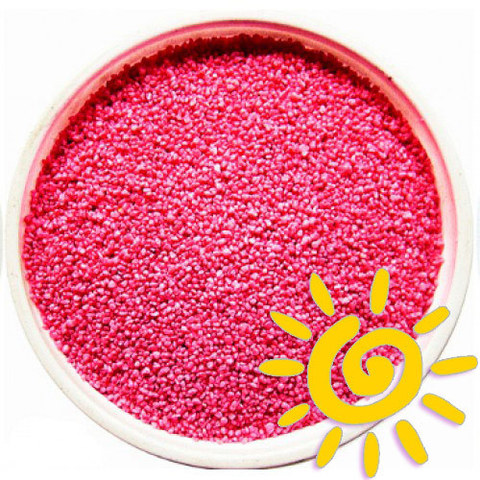 Кварцевый цветной песок (для рисования), розовый