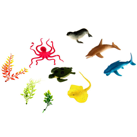 Игровой набор «Морские обитатели», 9 фигурок