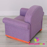 Детское мягкое кресло качалка (мини-диванчик), фиолетовое 6